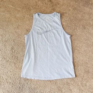 Blue Nike workout top